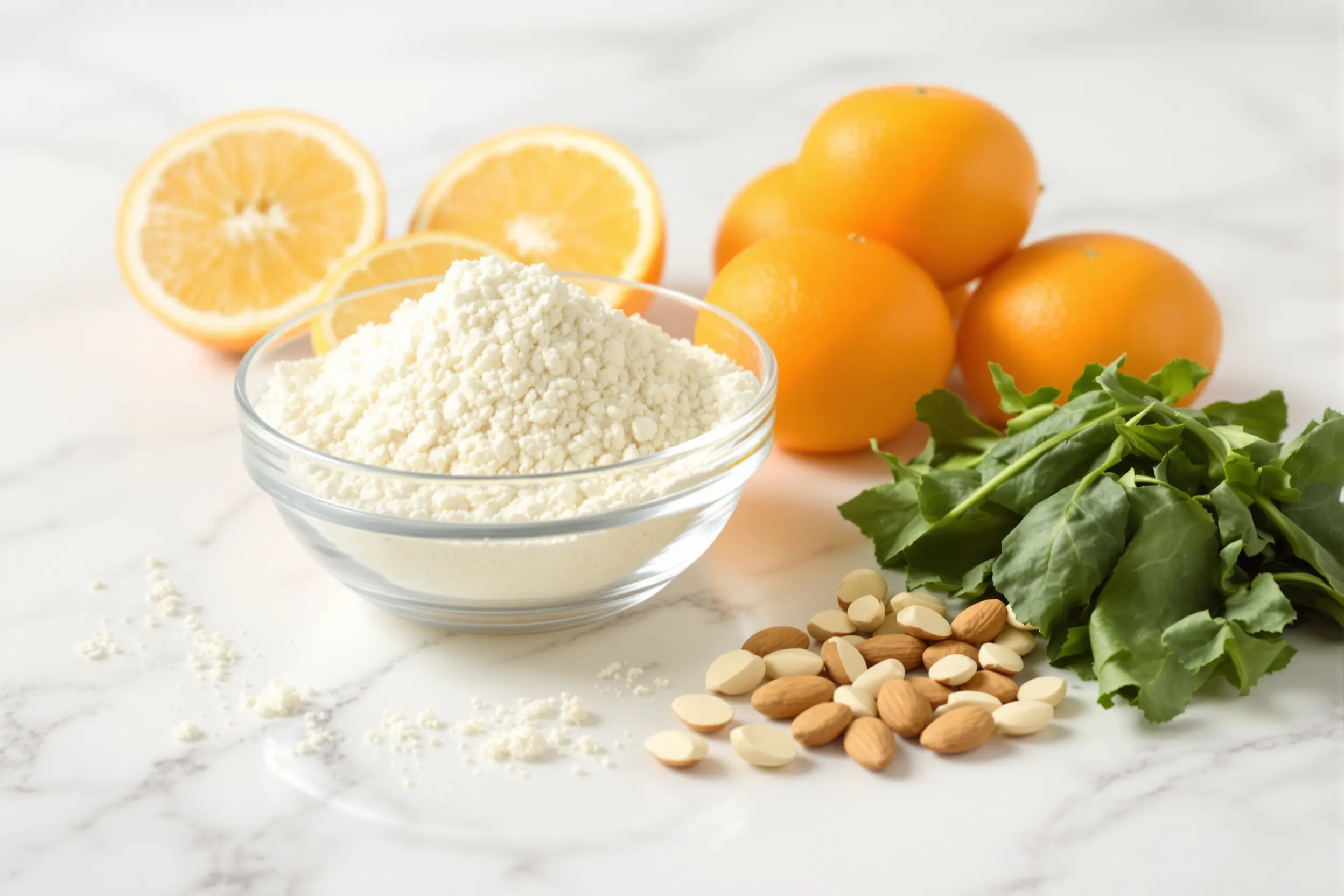 Collagène marin, vitamine C et sources naturelles de magnésium