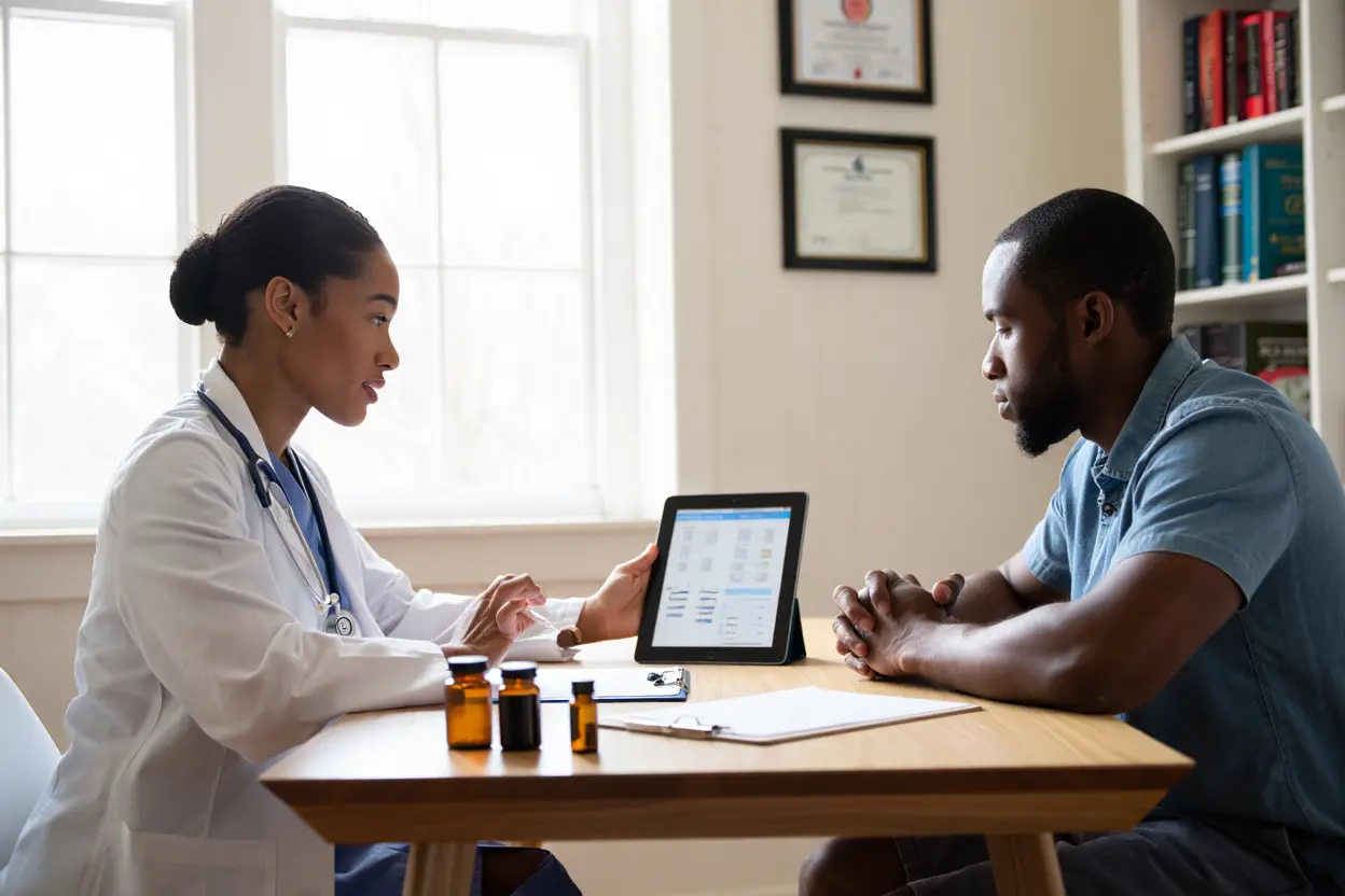 Consultation médicale concernant les compléments alimentaires