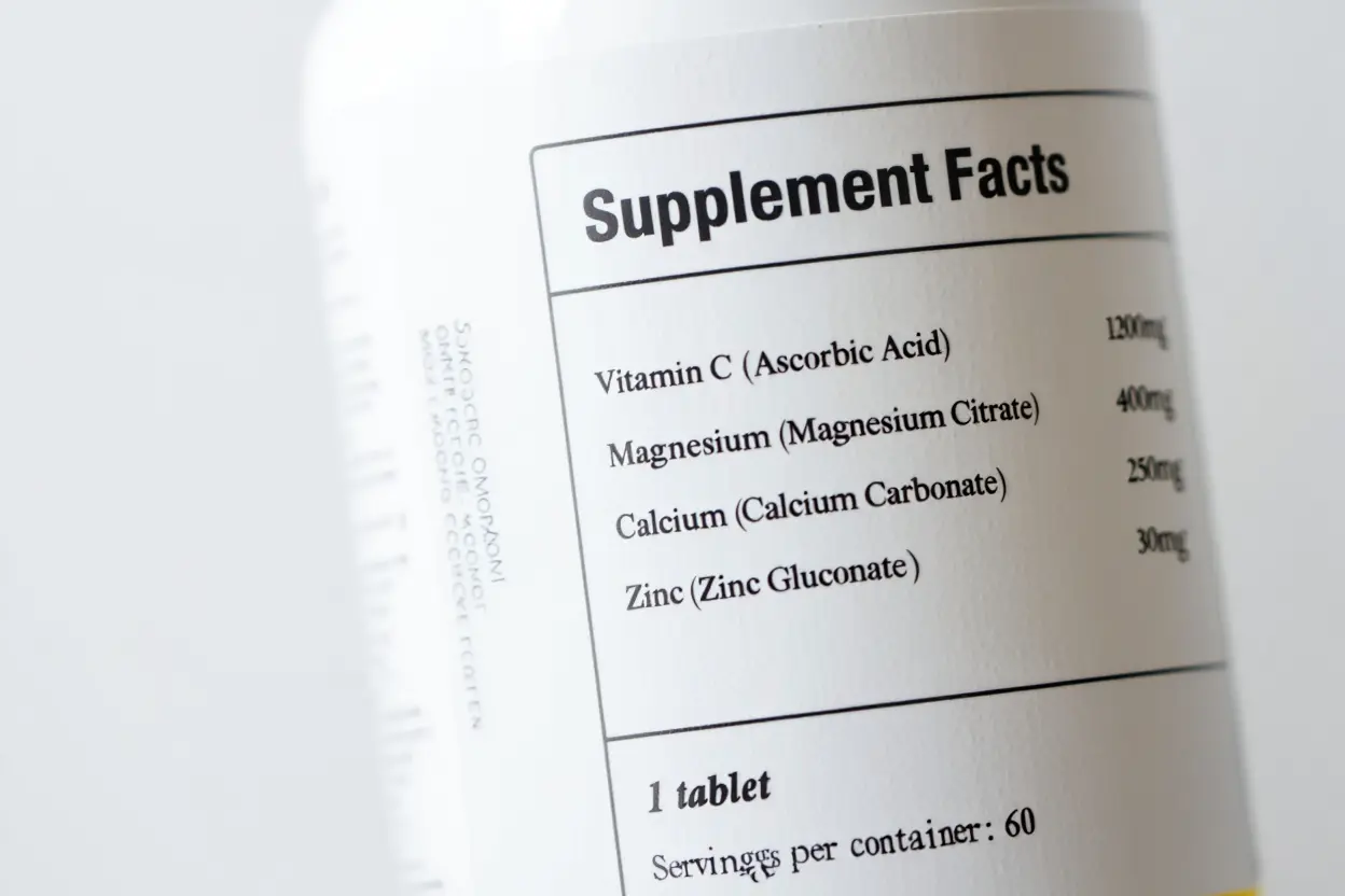 Liste ingrédients complément alimentaire