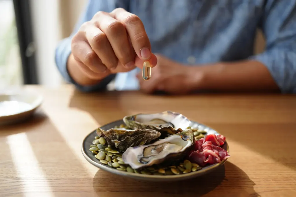 Supplémentation en zinc et aliments riches