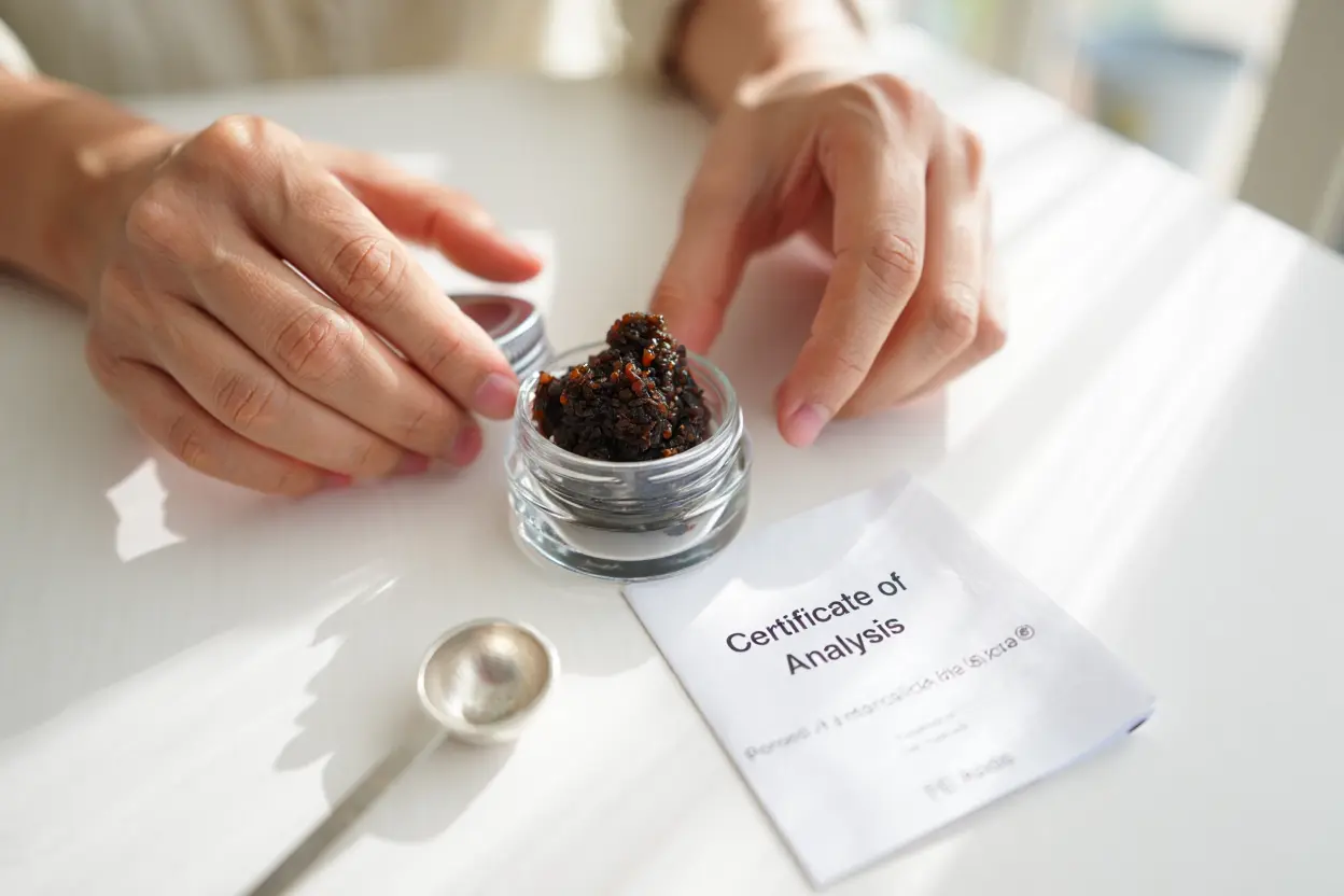 Shilajit certifié avec certificat