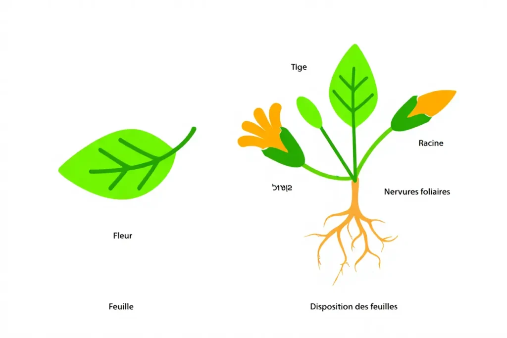 Anatomie d'une plante médicinale